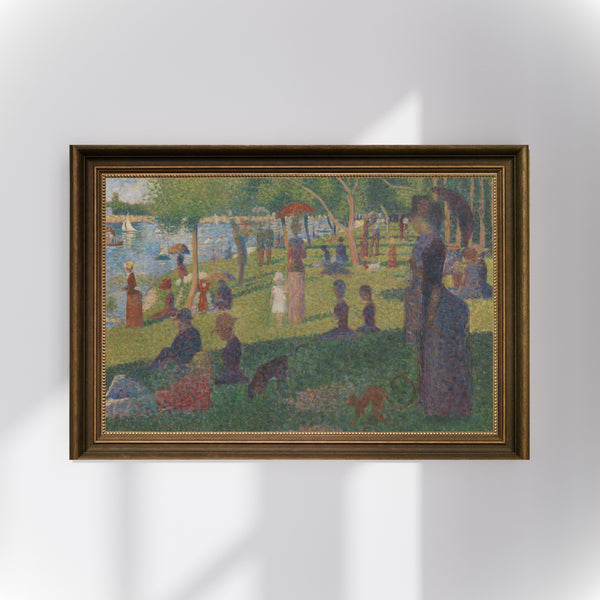 Georges Seurat – La Grande Jatte Adasında Bir Pazar Günü İçin Etüt