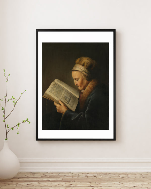 Gerard Dou - Old Woman Reading a Book