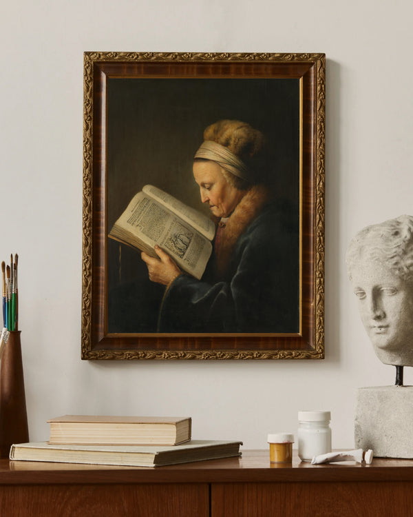Gerard Dou - Old Woman Reading a Book