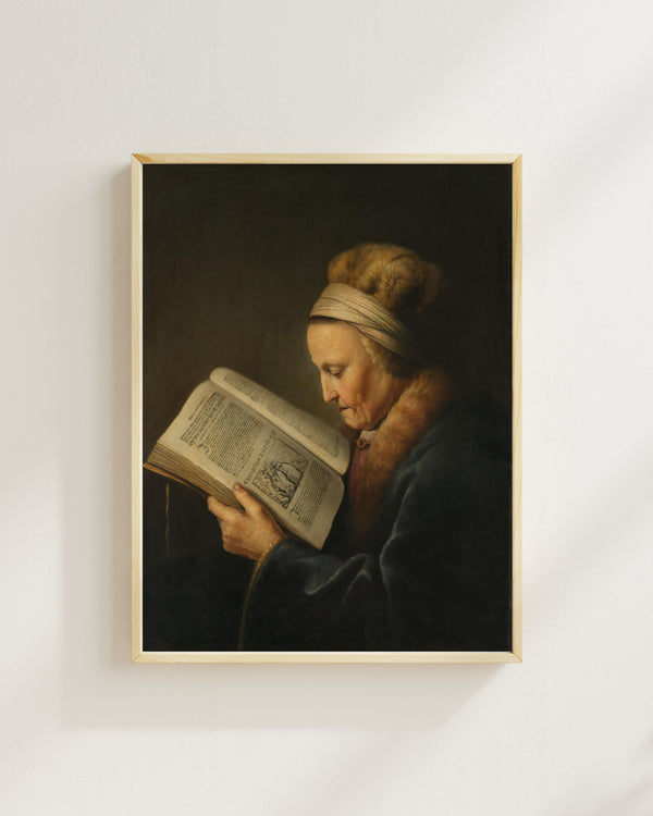 Gerard Dou - Old Woman Reading a Book