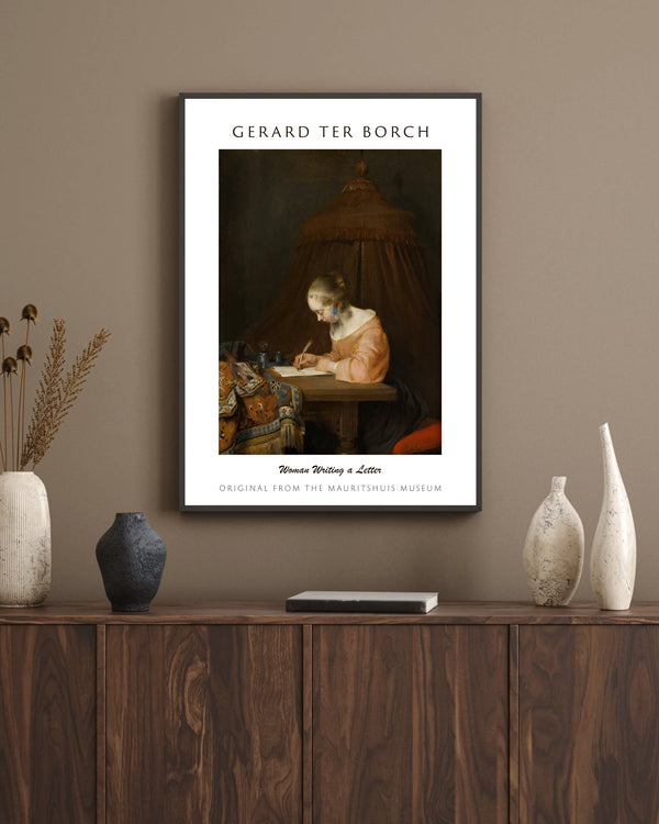 Gerard ter Borch-Anne Çocuğunun Saçını Tarıyor, diğer adıyla ‘Kırmızı Luares Avı’ çerçeve