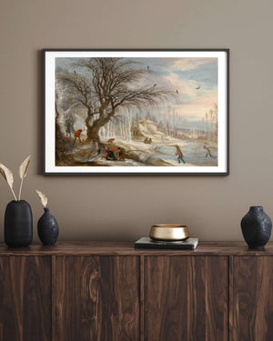 Gijsbrecht Leytens - Winter Landscape with Wood Gatherers