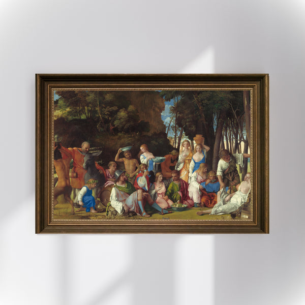 Giovanni Bellini & Titian - Tanrıların Şöleni Poster