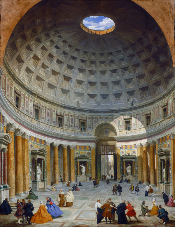 Giovanni Paolo Panini - Pantheon’un İç Mekânı - Roma Tablo