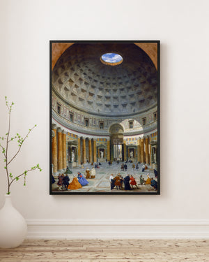 Giovanni Paolo Panini - Pantheon’un İç Mekânı - Roma Poster