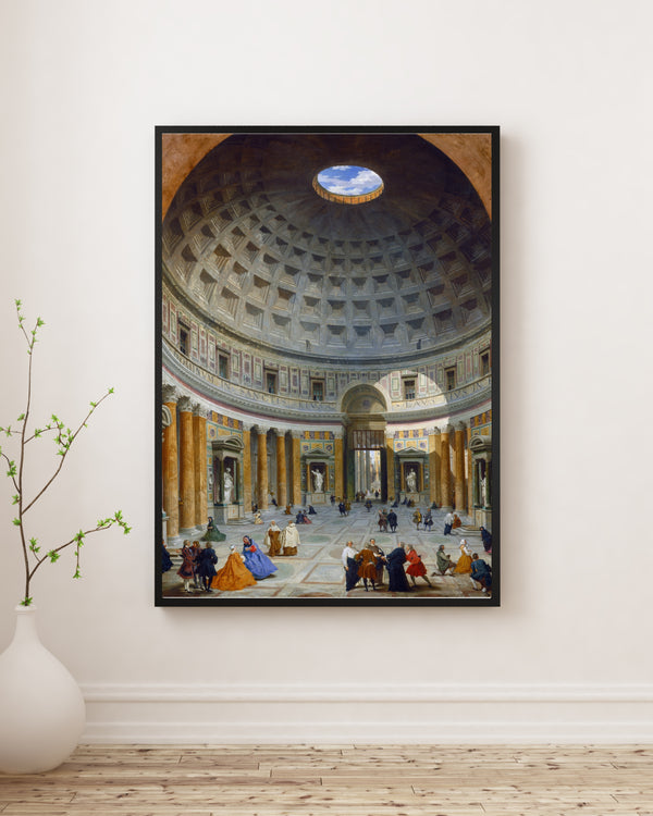 Giovanni Paolo Panini - Pantheon’un İç Mekânı - Roma Poster