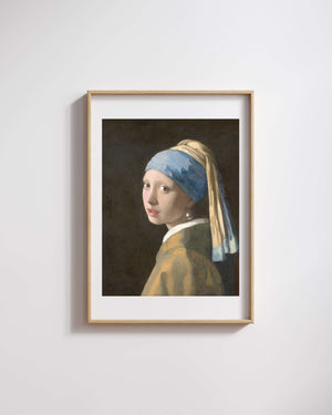 Johannes Vermeer - İnci Küpeli Kız Fine Art Baskı