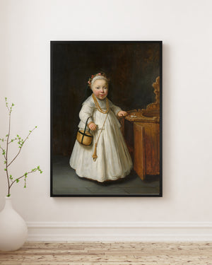 Govert Flinck - Yüksek Sandalyedeki Kız poster