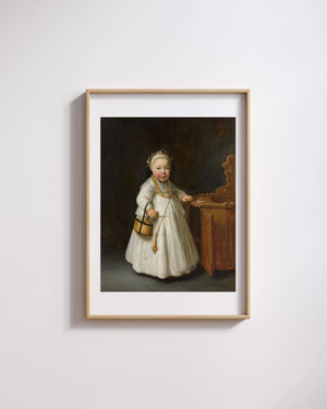 Govert Flinck - Yüksek Sandalyedeki Kız fine art baskı