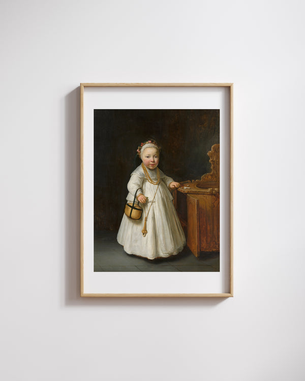 Govert Flinck - Yüksek Sandalyedeki Kız fine art baskı