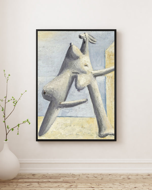 Pablo Picasso - Kompozisyon Sahilde Kadın Figürü poster