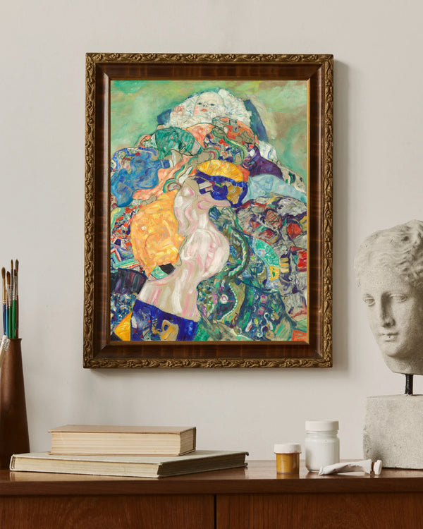 Gustav Klimt - Bebek - Beşik Çerçeve