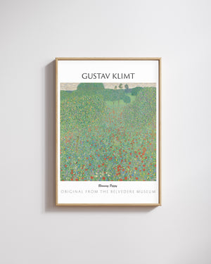 Gustav Klimt-Çiçek Açan Gelincikler poster