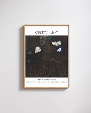 Gustav Klimt-Anne ve İki Çocuk (Aile) poster