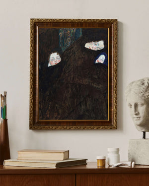 Gustav Klimt - Anne ve İki Çocuk Aile çerçeve