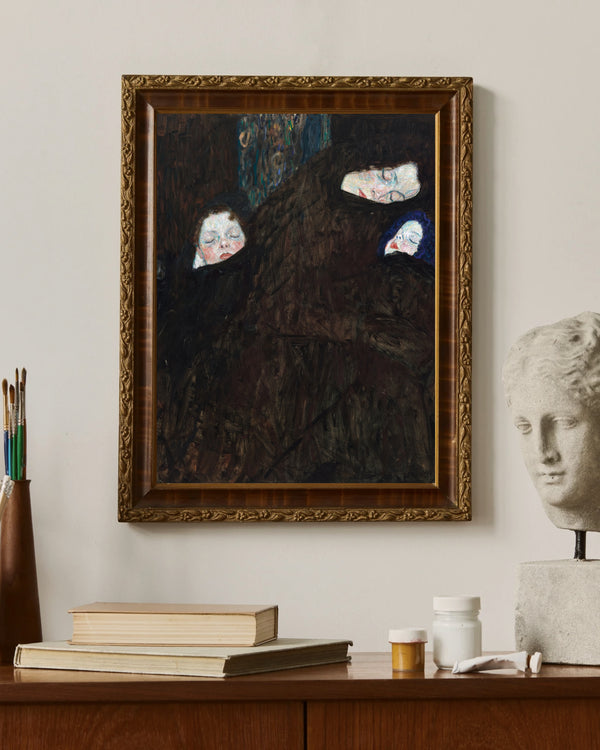 Gustav Klimt - Anne ve İki Çocuk Aile çerçeve