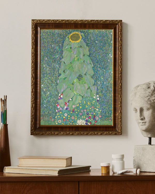 Gustav Klimt - Ayçiçeği çerçeve