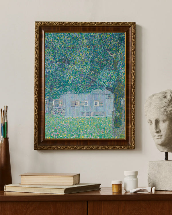 Gustav Klimt - Yukarı Avusturya Çiftlik Evi çerçeve
