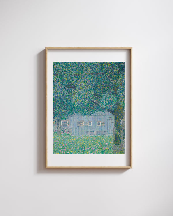 Gustav Klimt - Yukarı Avusturya Çiftlik Evi fine art baskı