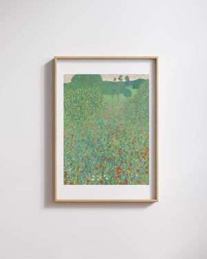 Gustav Klimt - Çiçek Açan Gelincikler fine art baskı