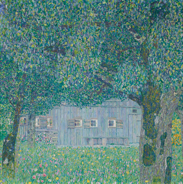 Gustav Klimt - Yukarı Avusturya Çiftlik Evi tablo