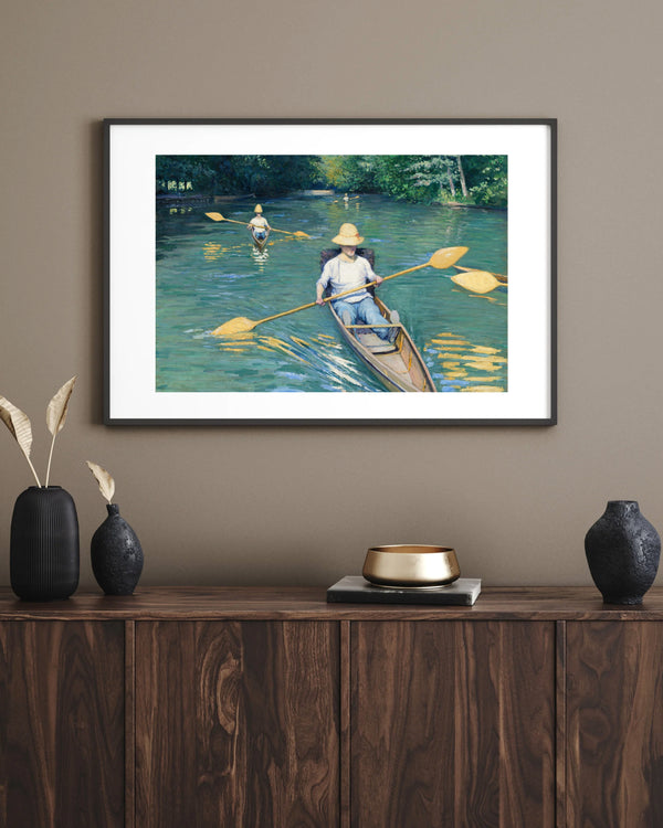 Gustave Caillebotte - Kayıklar Çerçeve