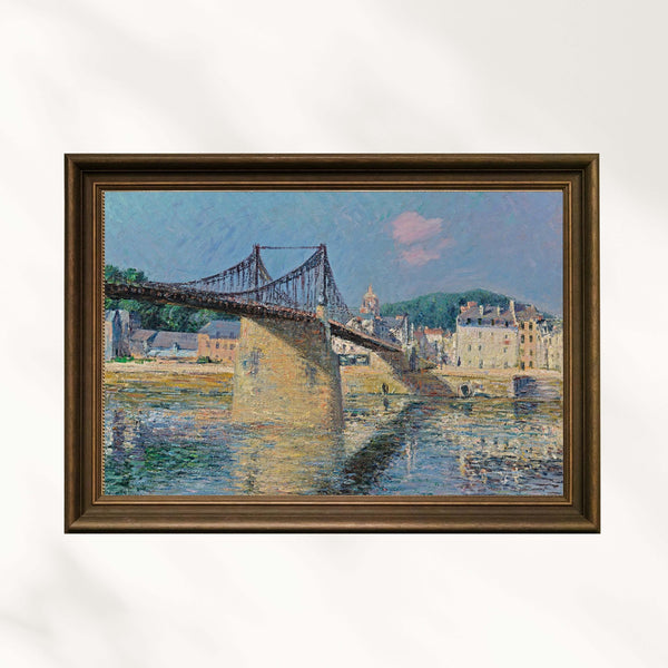 Gustave Loiseau - Elbeuf Asma Köprüsü - Güneş Fine Art Baskı