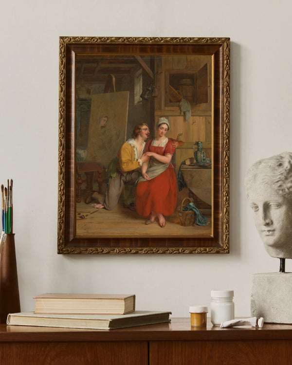 Gustave Wappers - Anthony van Dyck Modeline Kur Yaparken