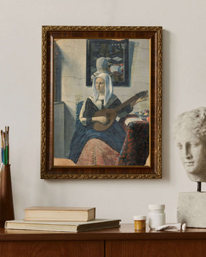 Han van Meegeren - Lute Çalan Kız Fine Art Baskı