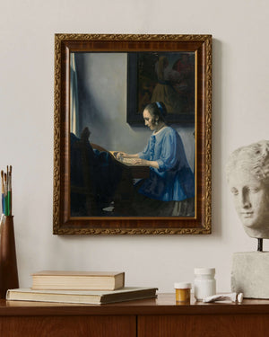 Han van Meegeren - Nota Okuyan Kadın Fine Art Baskı