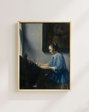 Han van Meegeren - Nota Okuyan Kadın Fine Art Baskı