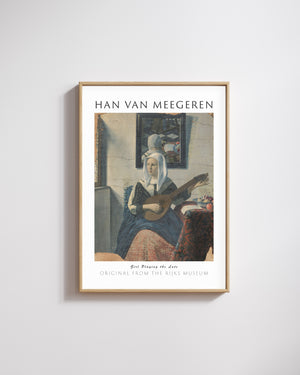 Han van Meegeren-Lute Çalan Kız poster