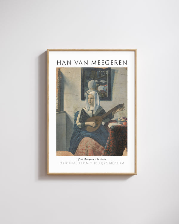 Han van Meegeren-Lute Çalan Kız poster