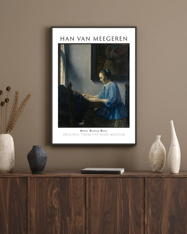 Han van Meegeren - Nota Okuyan Kadın çerçeve