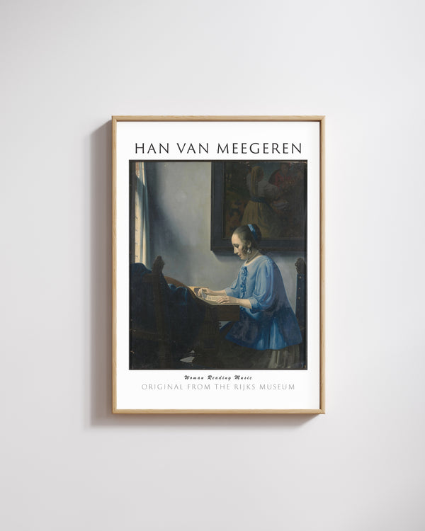 Han van Meegeren - Nota Okuyan Kadın poster