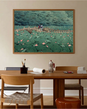 Kawase Hasui - Shiba'daki Benten Tapınağı Göleti Fine Art Baskı