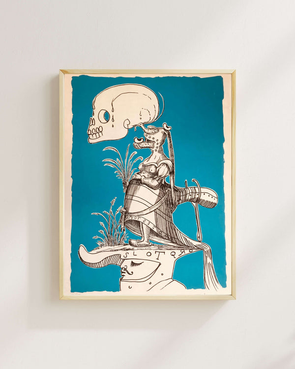 Salvador Dalí - Doğum ve Ölümün Miğferi - Pantagruel fine art baskı