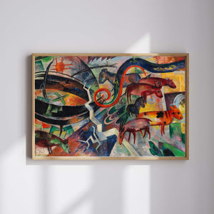 Heinrich Campendonk - Hayvanlarla Manzara Fine Art Baskı