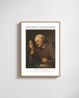 Hendrick Bloemaert - Yumurtacı Yaşlı Kadın poster