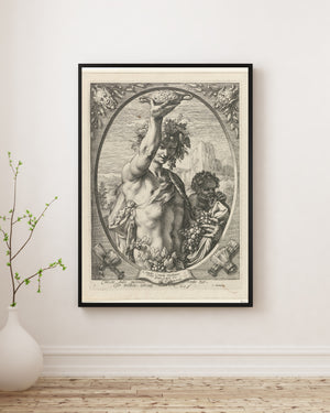 Hendrick Goltzius - Bacchus fine art baskı