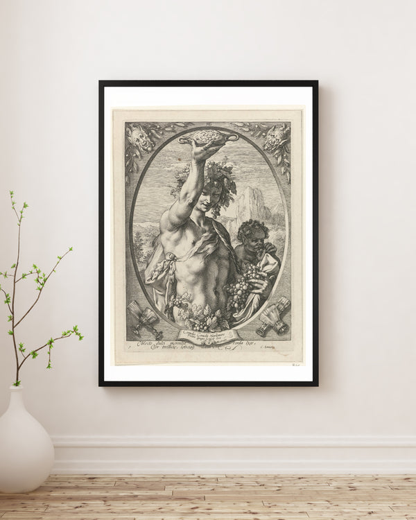 Hendrick Goltzius - Bacchus fine art baskı