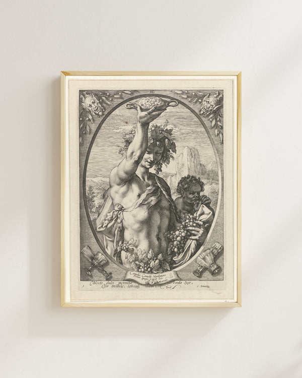 Hendrick Goltzius - Bacchus fine art baskı