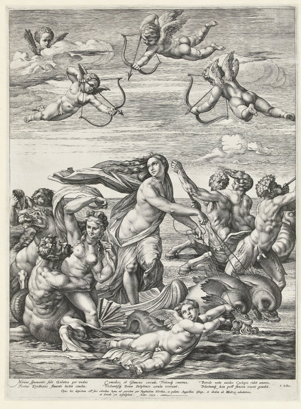 Hendrick Goltzius - Galatea'nın Zaferi fine art baskı