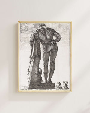 Hendrick Goltzius - Farnese Herkülü fine art baskı