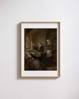Hendrick Heerschop - Doktor Ziyareti fine art baskı