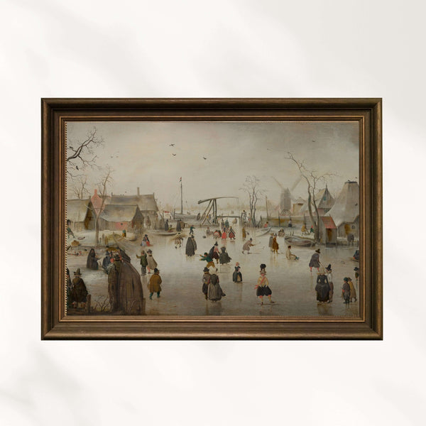 Hendrick Avercamp - Buz Üzerinde Eğlence