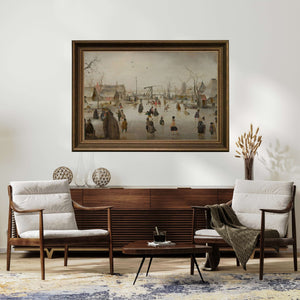 Hendrick Avercamp - Buz Üzerinde Eğlence