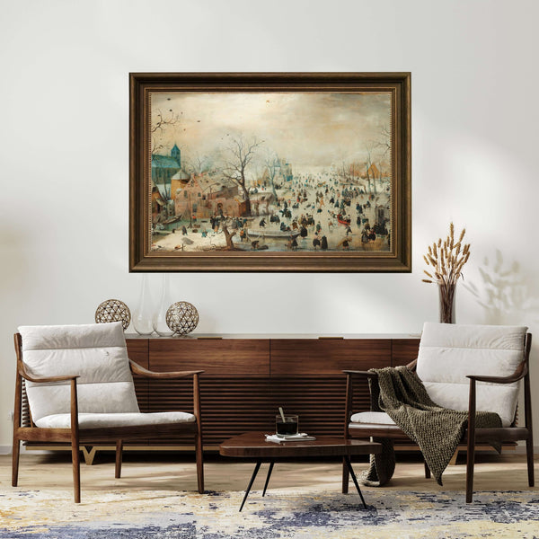 Hendrick Avercamp - Kızakçılarla Kış Manzarası
