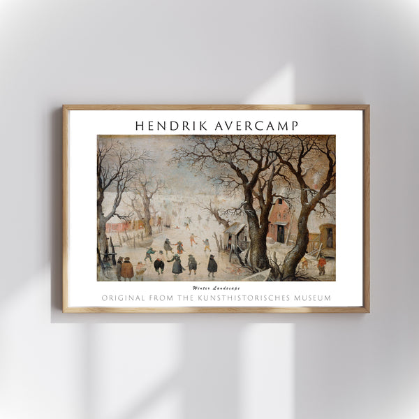 Hendrik Avercamp - Kış Manzarası poster