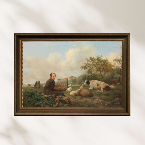 Hendrikus van de Sande Bakhuyzen - Doğada Resim Yapan Sanatçı Poster